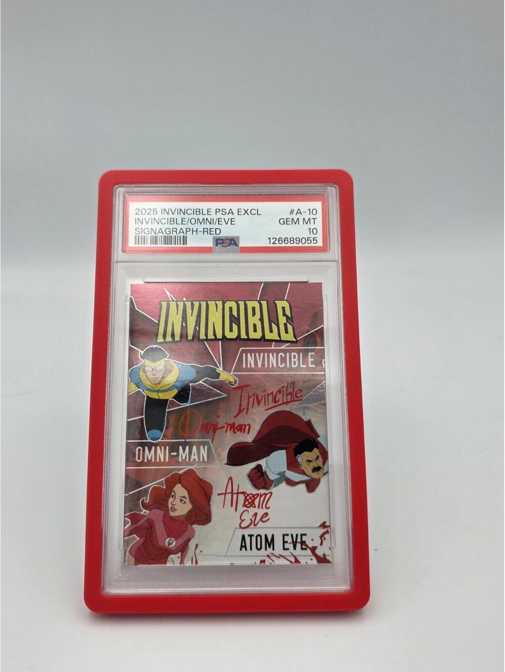 Invincible x Keepsake PSA 10 Red Signagraph Atom Eve Invincible Omni Man 8/50